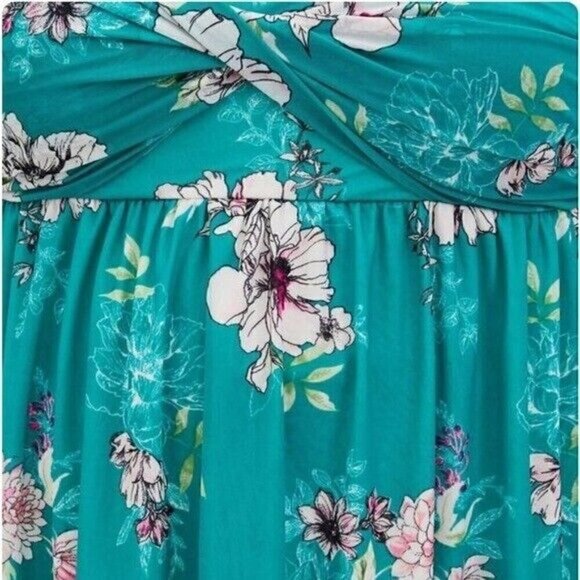 Torrid Mesh Strapless Twisted Babydoll Tunic Top Size 5X - Picture 4 of 12